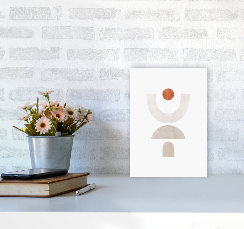 Abstract Geometric No 1 Art Print by Kookiepixel A4 Black Frame