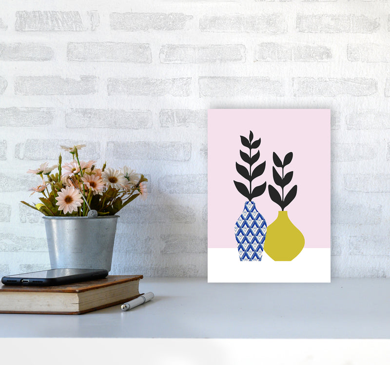 Vases No 2 Art Print by Kookiepixel A4 Black Frame