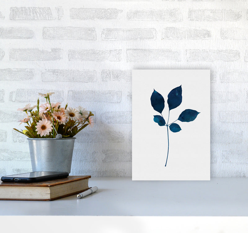 Foliage No 2 Botanical Art Print by Kookiepixel A4 Black Frame