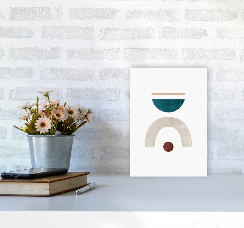 Abstract Geometric No 3 Art Print by Kookiepixel A4 Black Frame