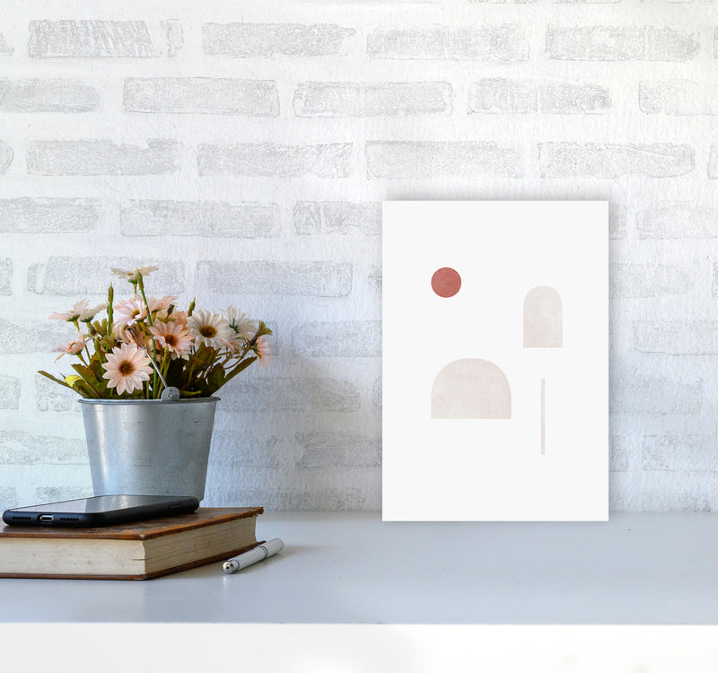 Abstract Geometric No 6 Art Print by Kookiepixel A4 Black Frame