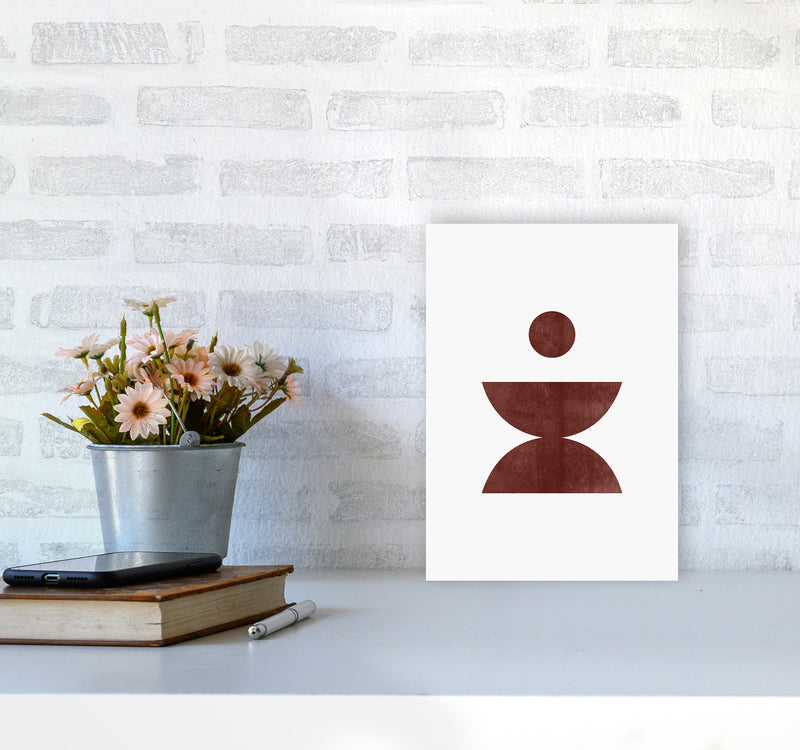 Abstract Geometric No 4 Art Print by Kookiepixel A4 Black Frame