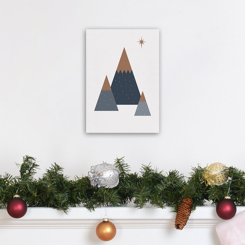 Geometric Trees Art Print by Kookiepixel A4 Black Frame