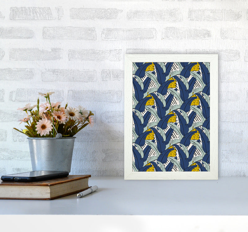 Tropical Fever Abstract Art Print by Kookiepixel A4 Oak Frame