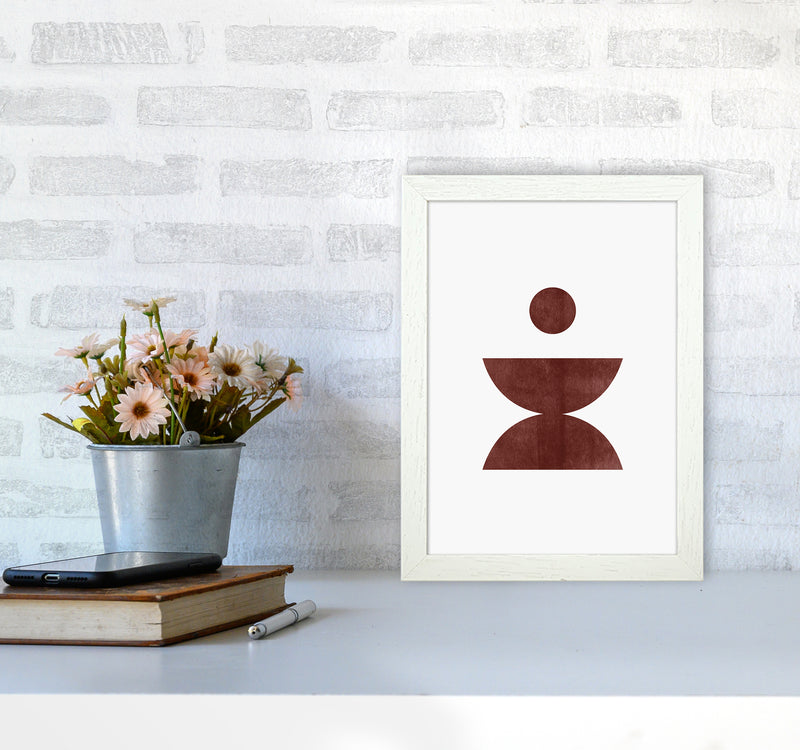 Abstract Geometric No 4 Art Print by Kookiepixel A4 Oak Frame