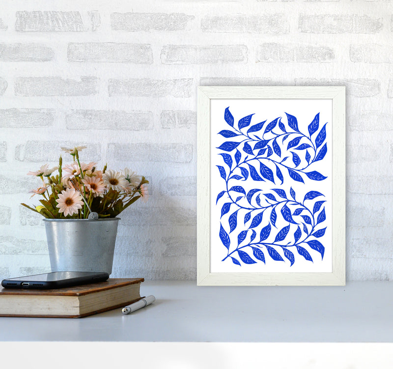 Foliage No 1 Botanical Art Print by Kookiepixel A4 Oak Frame