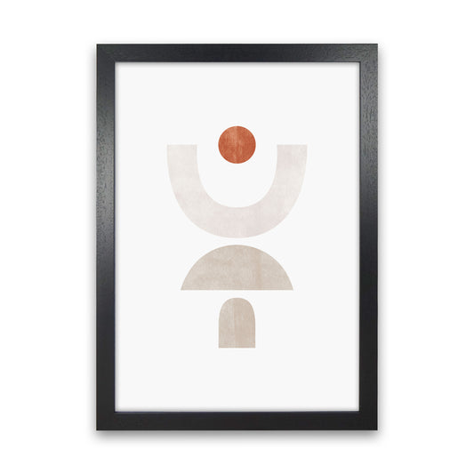 Abstract Geometric No 1 Art Print by Kookiepixel Black Grain