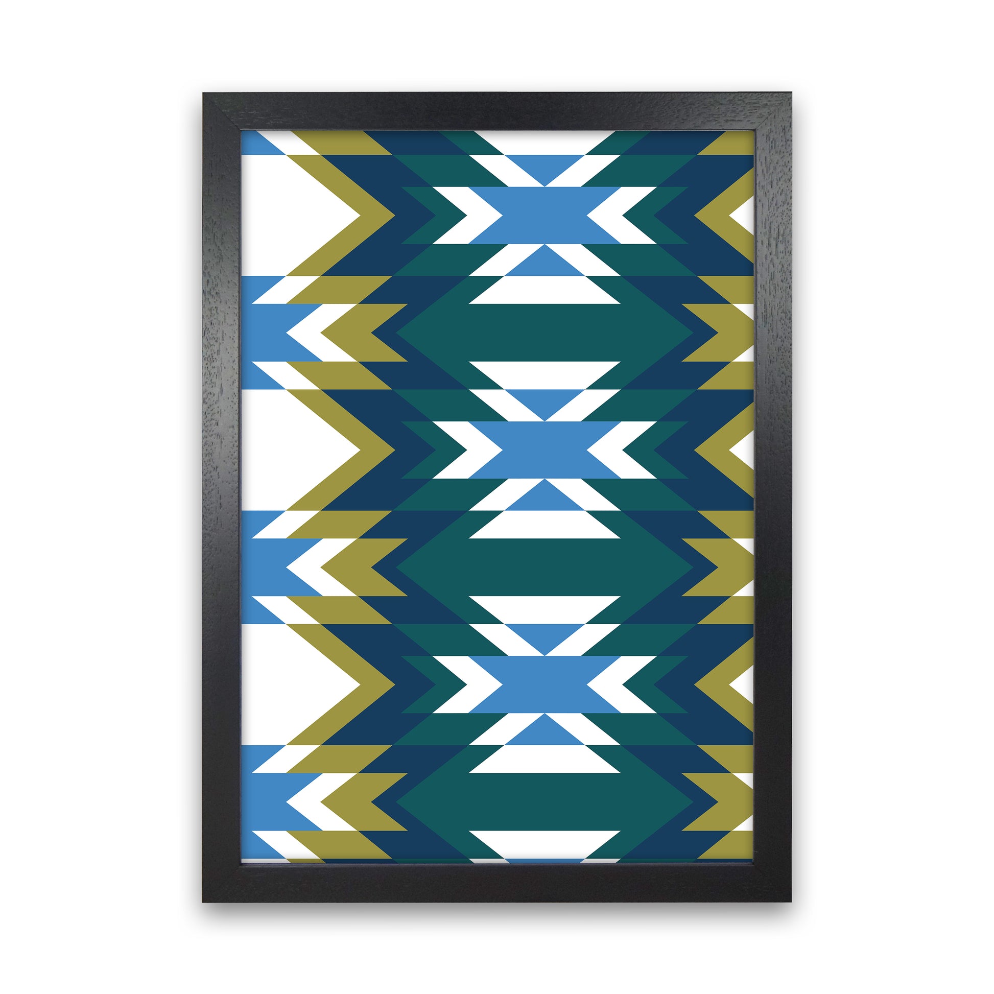 Navajos Print No 1 Abstract Art Print by Kookiepixel Black Grain