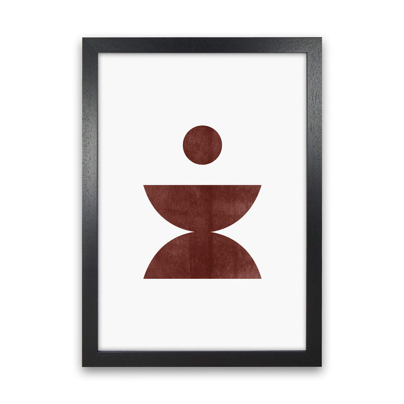 Abstract Geometric No 4 Art Print by Kookiepixel Black Grain
