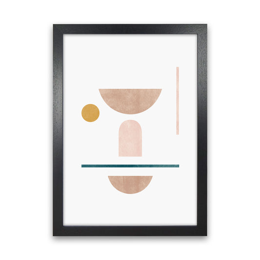 Abstract Geometric No 2 Art Print by Kookiepixel Black Grain