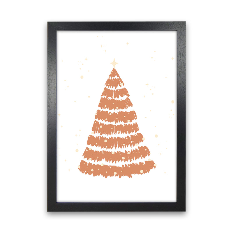 Winter wonderland Christmas Art Print by Kookiepixel Black Grain