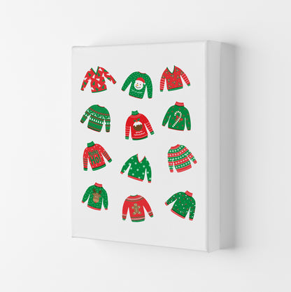 Christmas Jumpers Art Print by Kookiepixel Canvas