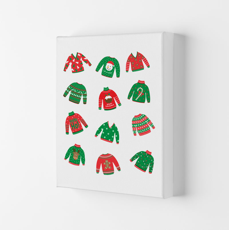 Christmas Jumpers Art Print by Kookiepixel Canvas
