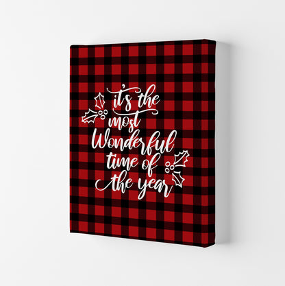 Wonderful time Christmas Art Print by Kookiepixel Canvas