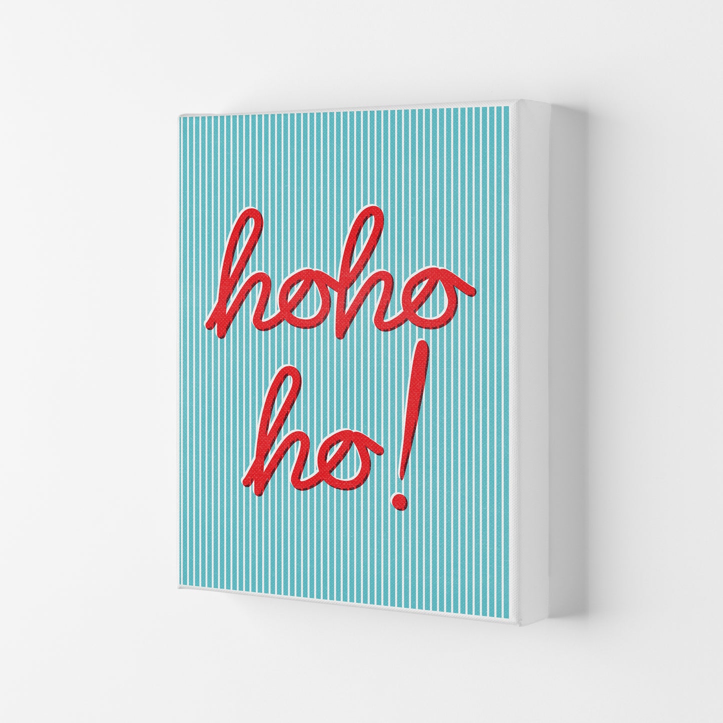 Hohoho Christmas Art Print by Kookiepixel Canvas