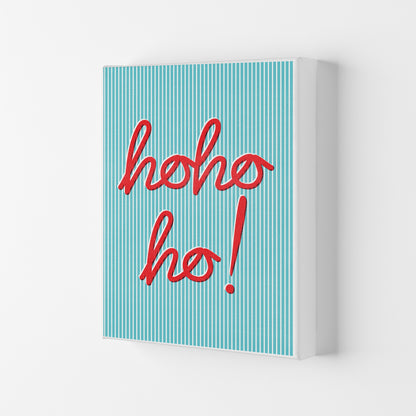 Hohoho Christmas Art Print by Kookiepixel Canvas