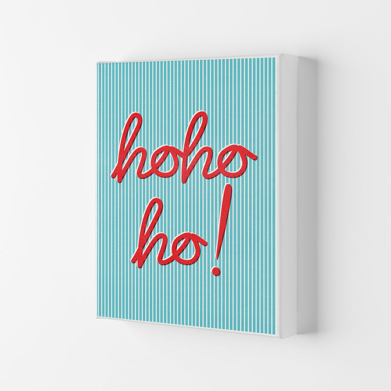 Hohoho Christmas Art Print by Kookiepixel Canvas