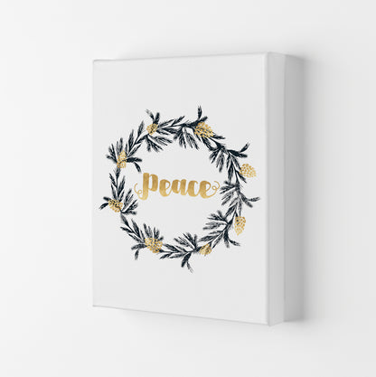Peace Christmas Art Print by Kookiepixel Canvas