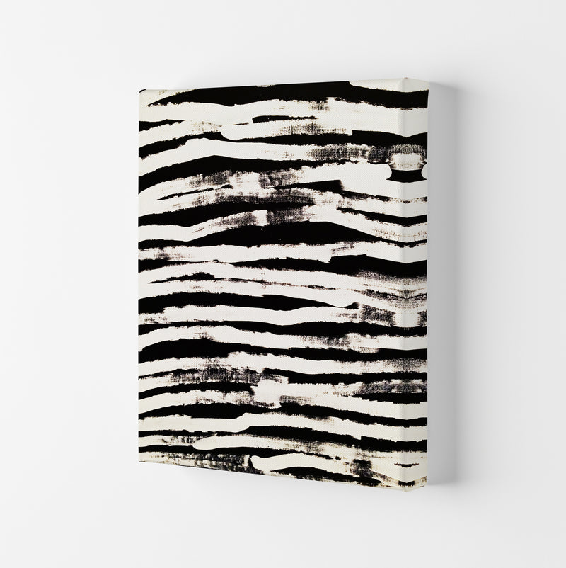 Strokes Abstract Art Print by Kookiepixel Canvas