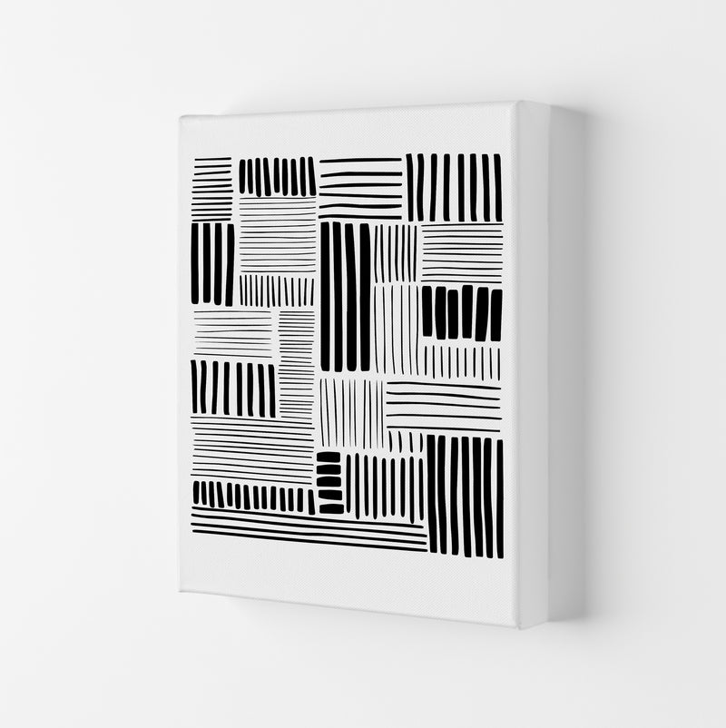 Lines No 2 Abstract Art Print by Kookiepixel Canvas
