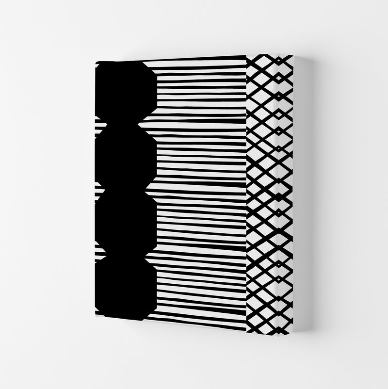 Patchwork Abstract Art Print by Kookiepixel Canvas