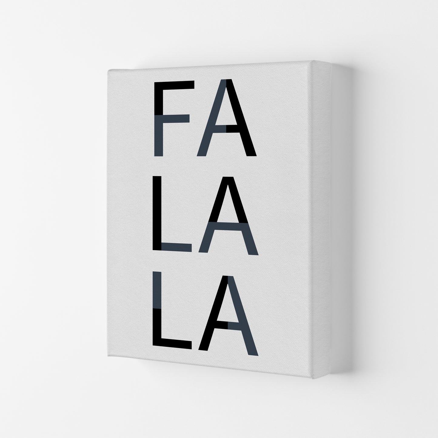 Falala Christmas Art Print by Kookiepixel Canvas