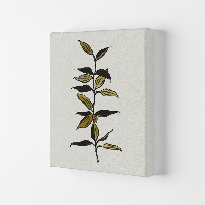 Gold Bamboo Botanical Art Print by Kookiepixel Canvas