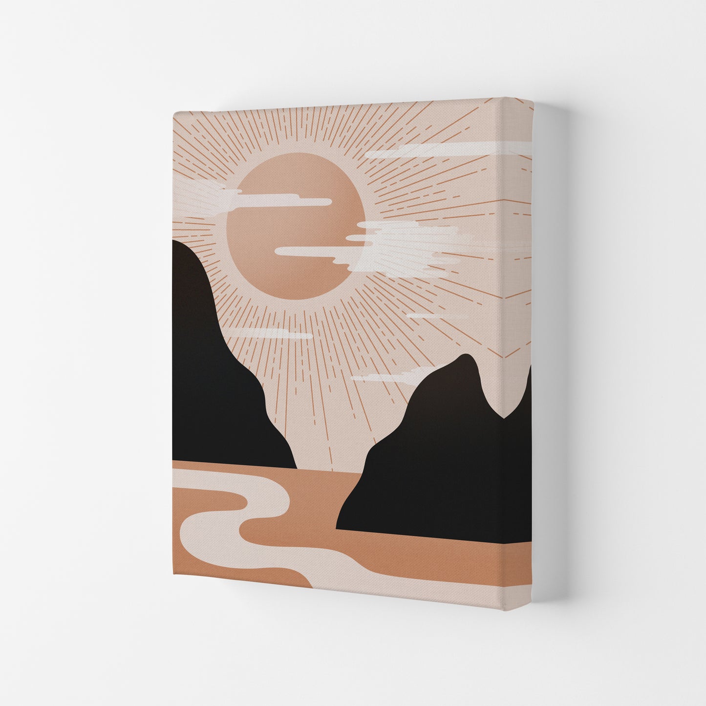 Morning Sunrise No 1 Art Print by Kookiepixel Canvas
