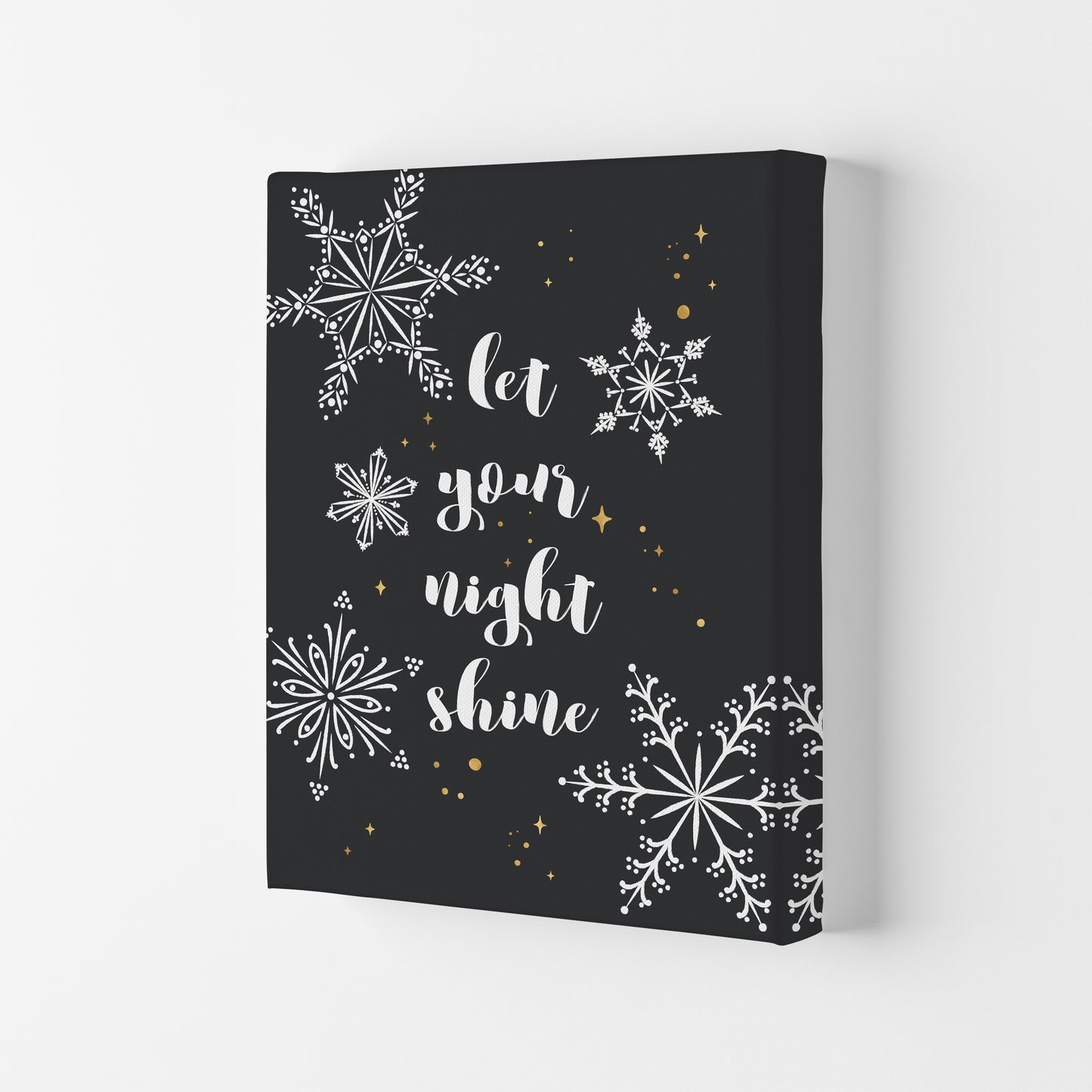 Shine Christmas Art Print by Kookiepixel Canvas