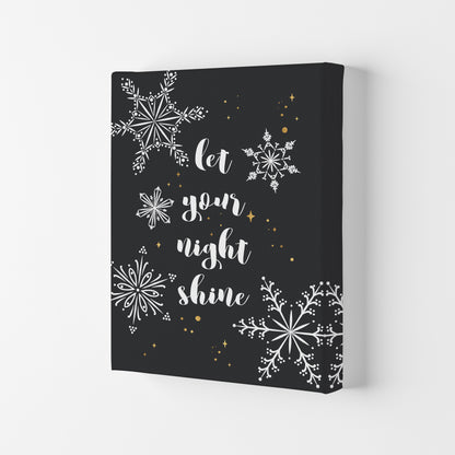 Shine Christmas Art Print by Kookiepixel Canvas