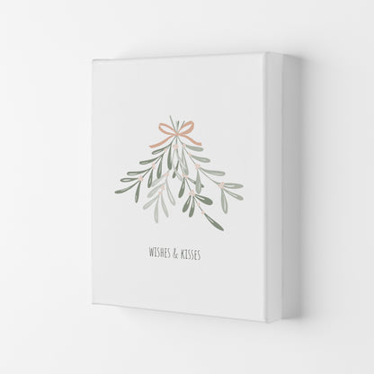 Wishes and kisses Christmas Art Print by Kookiepixel Canvas