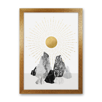 Rock Formation No 1 Art Print by Kookiepixel Oak Grain