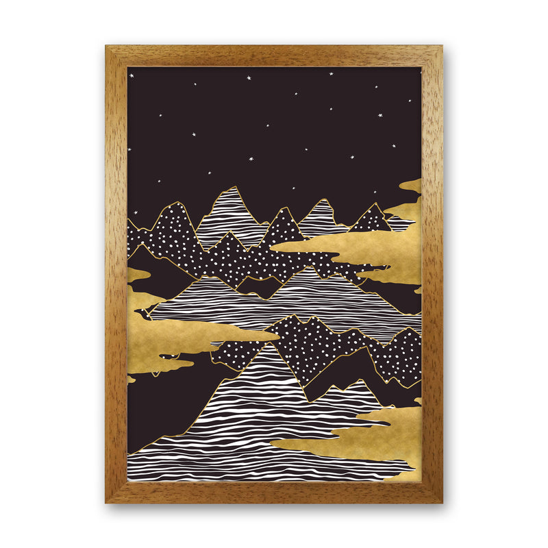 Starry Sky Art Print by Kookiepixel Oak Grain