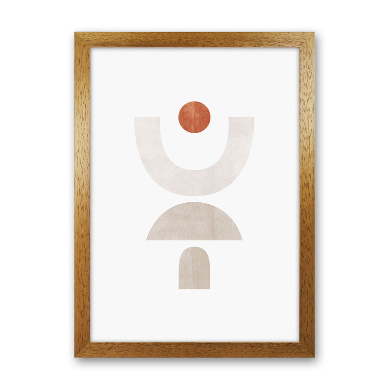 Abstract Geometric No 1 Art Print by Kookiepixel Oak Grain