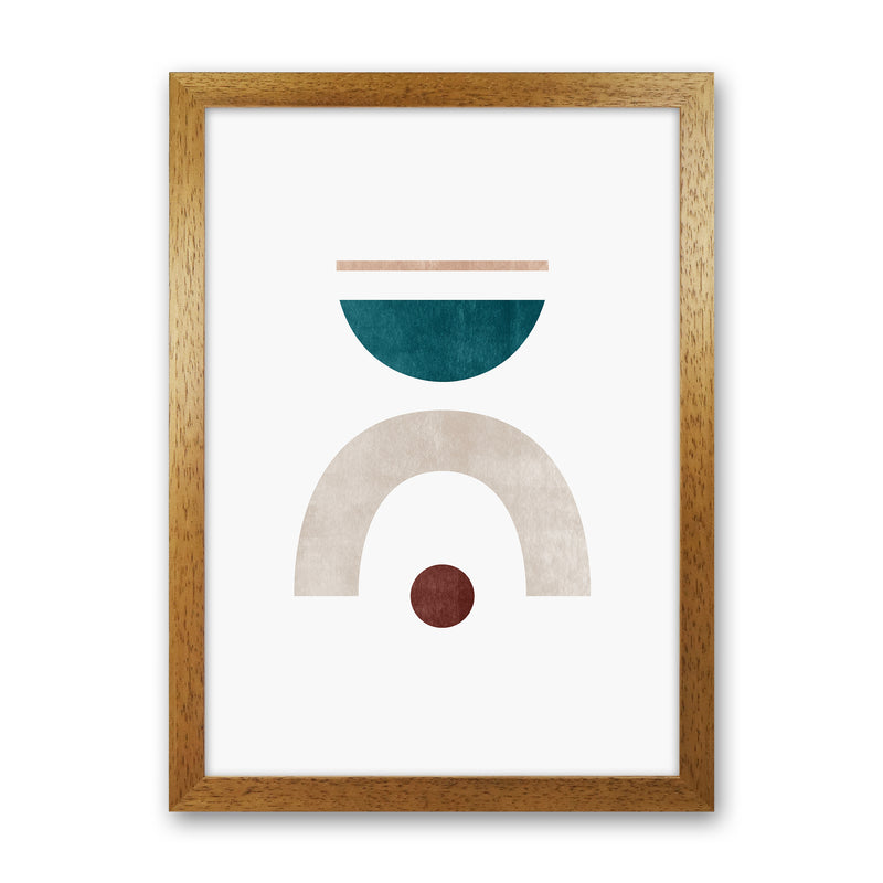 Abstract Geometric No 3 Art Print by Kookiepixel Oak Grain