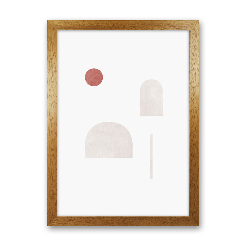 Abstract Geometric No 6 Art Print by Kookiepixel Oak Grain