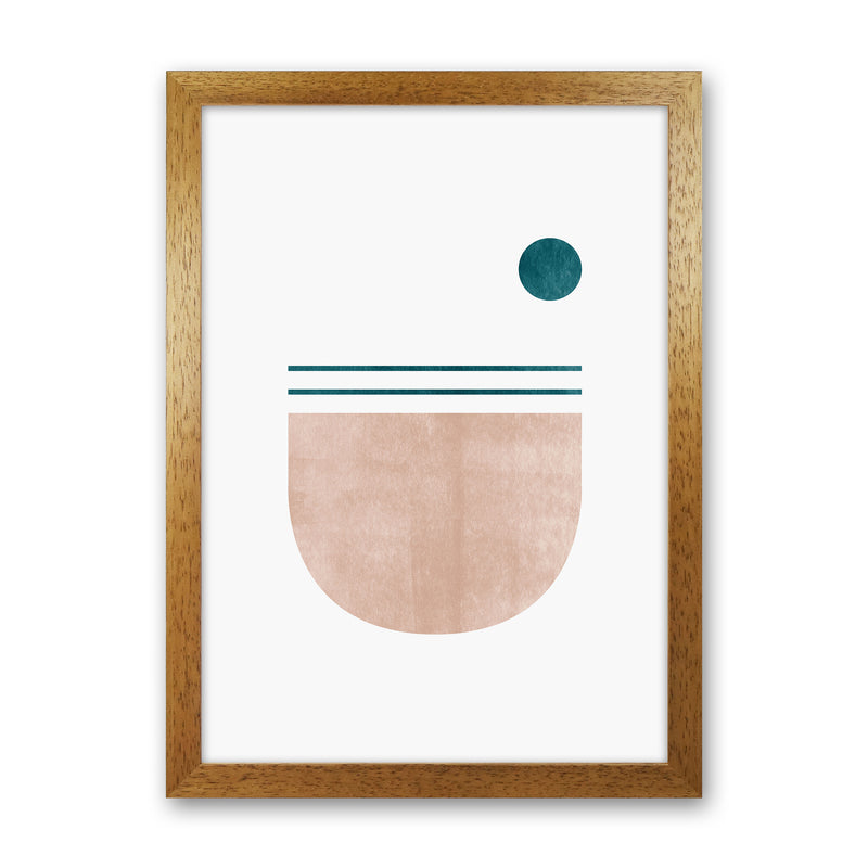 Abstract Geometric No 5 Art Print by Kookiepixel Oak Grain