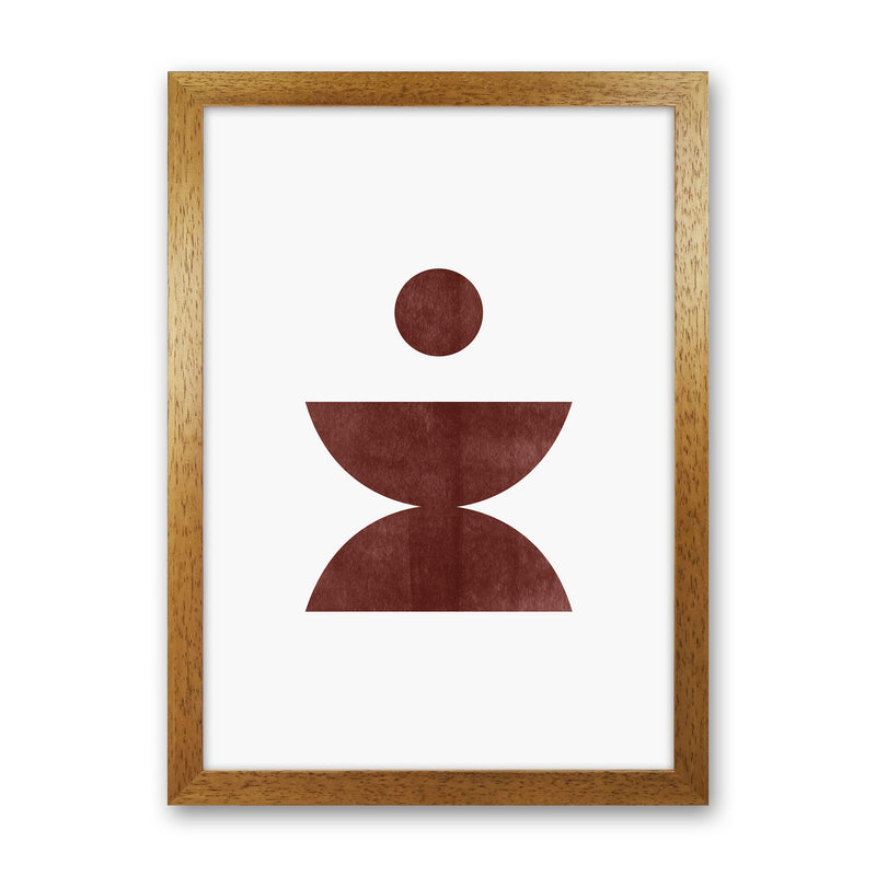 Abstract Geometric No 4 Art Print by Kookiepixel Oak Grain