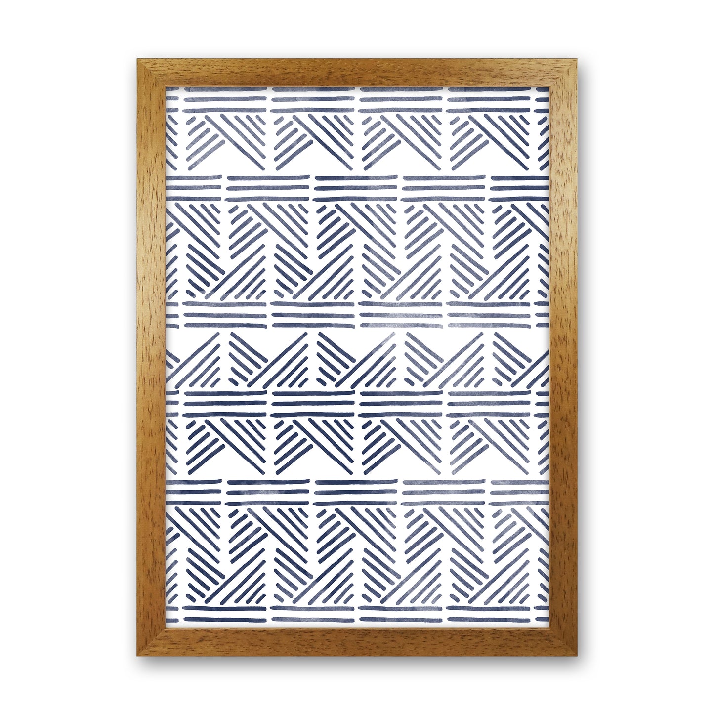 Aztec Print Art Print by Kookiepixel Oak Grain