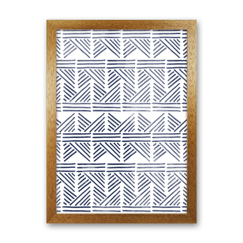 Aztec Print Art Print by Kookiepixel Oak Grain
