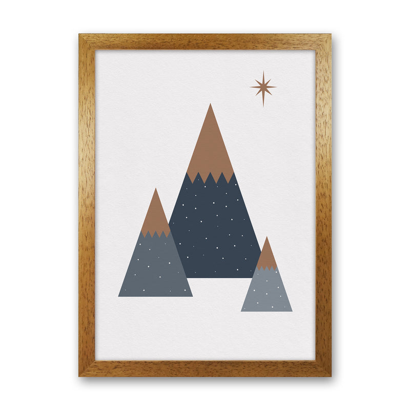 Geometric Trees Art Print by Kookiepixel Oak Grain