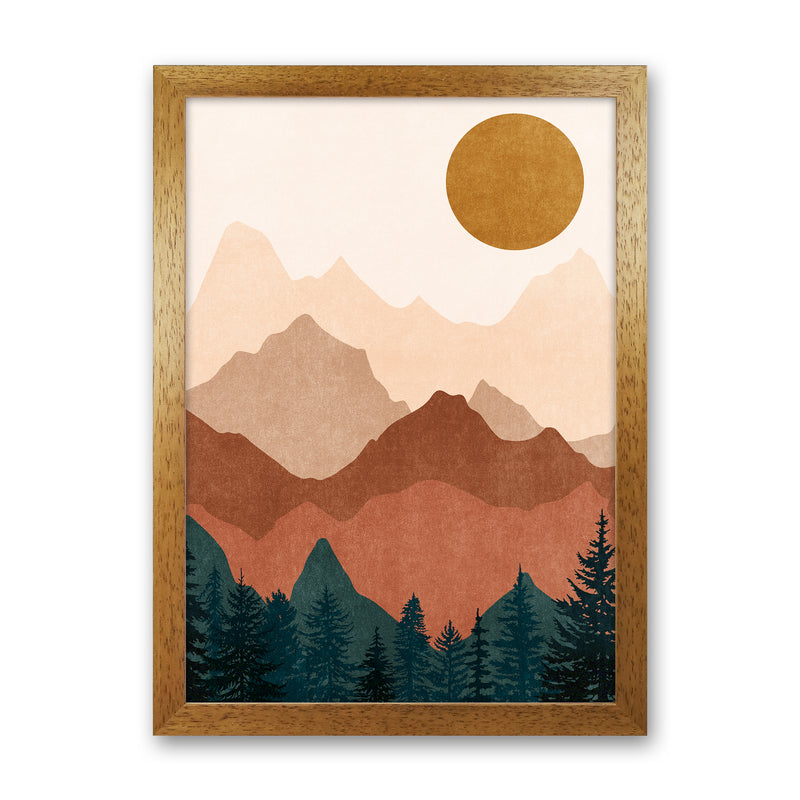 Sunset Peaks No 2 Oak Grain