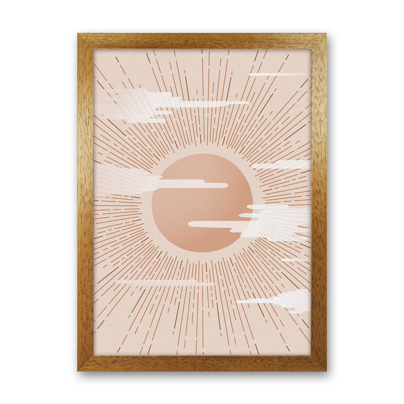 The Sun Landscape Art Print by Kookiepixel Oak Grain