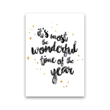 Wonderful time No 1 Christmas Art Print by Kookiepixel Print Only