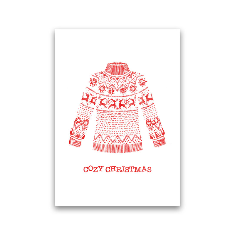 Cozy Christmas Art Print by Kookiepixel Print Only