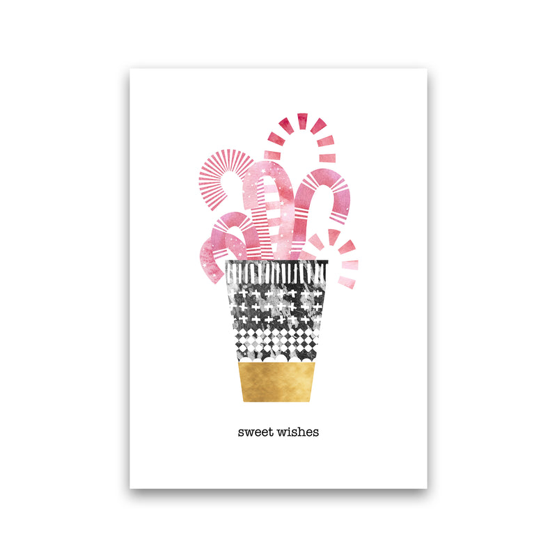 Sweet Wishes Christmas Art Print by Kookiepixel Print Only