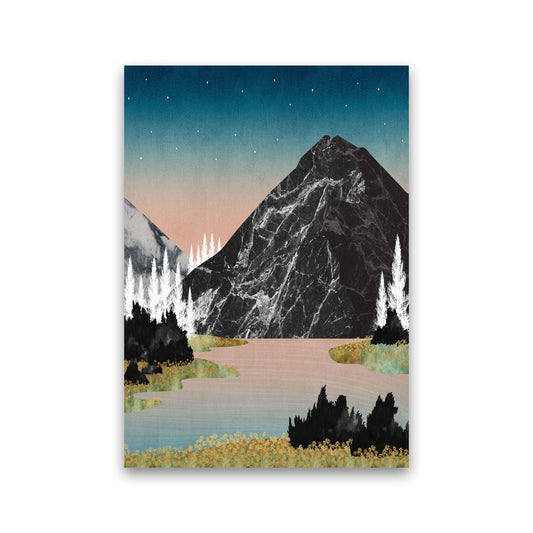 The Lake Art Print by Kookiepixel Print Only