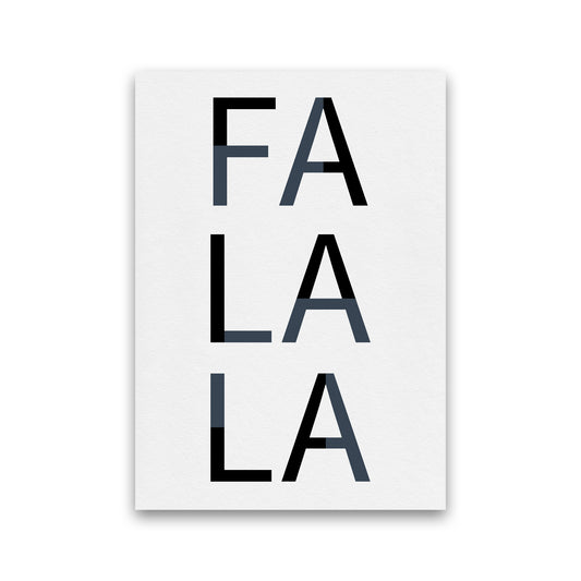 Falala Christmas Art Print by Kookiepixel Print Only