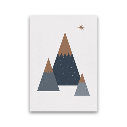 Geometric Trees Art Print by Kookiepixel Print Only