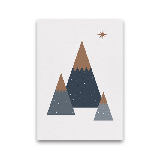 Geometric Trees Art Print by Kookiepixel Print Only